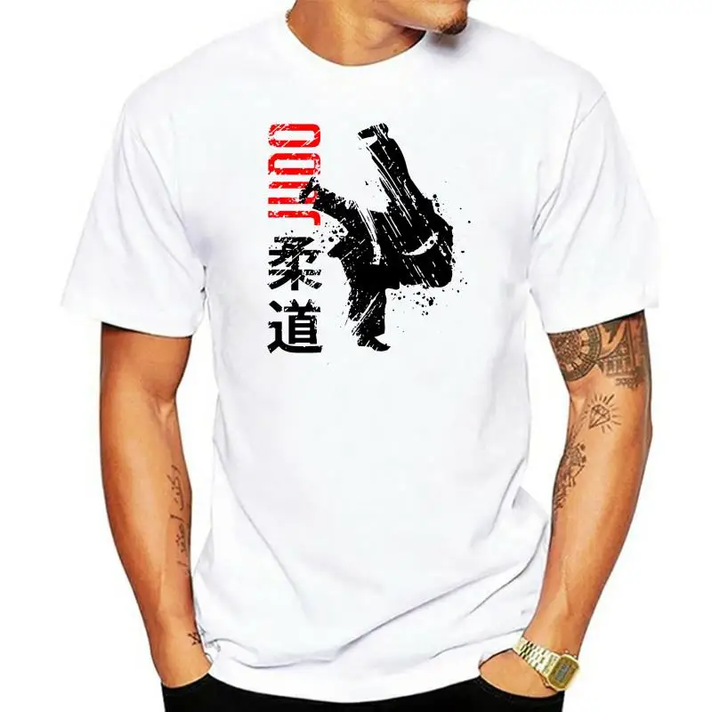 

2022 Fashion 100% Cotton Men's T-Shirt Tees Custom Creative Judo Gesture Hand Drawing Custom T Shirts Online Hot Sale