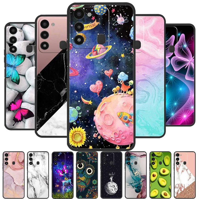 

For Tecno Spark GO 2022 Case Marble Soft Silicone Protective Shell for Tecno Spark 8C SparkGO 2022 Fundas KG5 6.52" Phone Cover