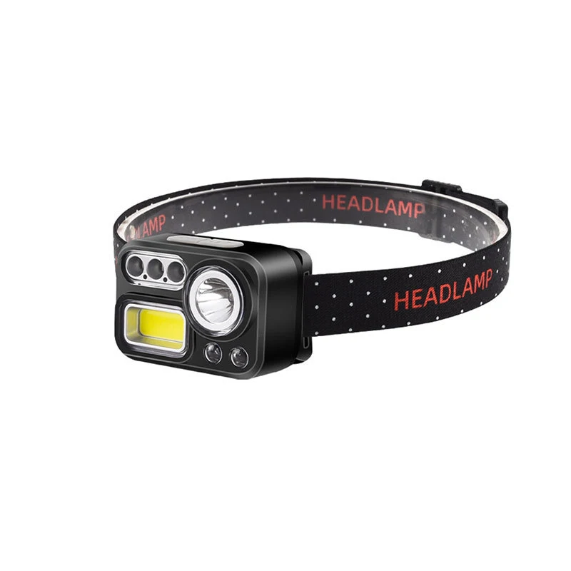 

ZK50 New Portable LED Headlamp XPE+COB Headlight IR Induction Light USB Rechargeable Waterproof Camping Torch Powerful Head Lamp