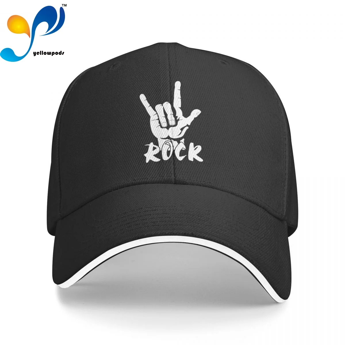 

Rock Finger Baseball Hat Unisex Adjustable Baseball Caps Hats for Men and Women
