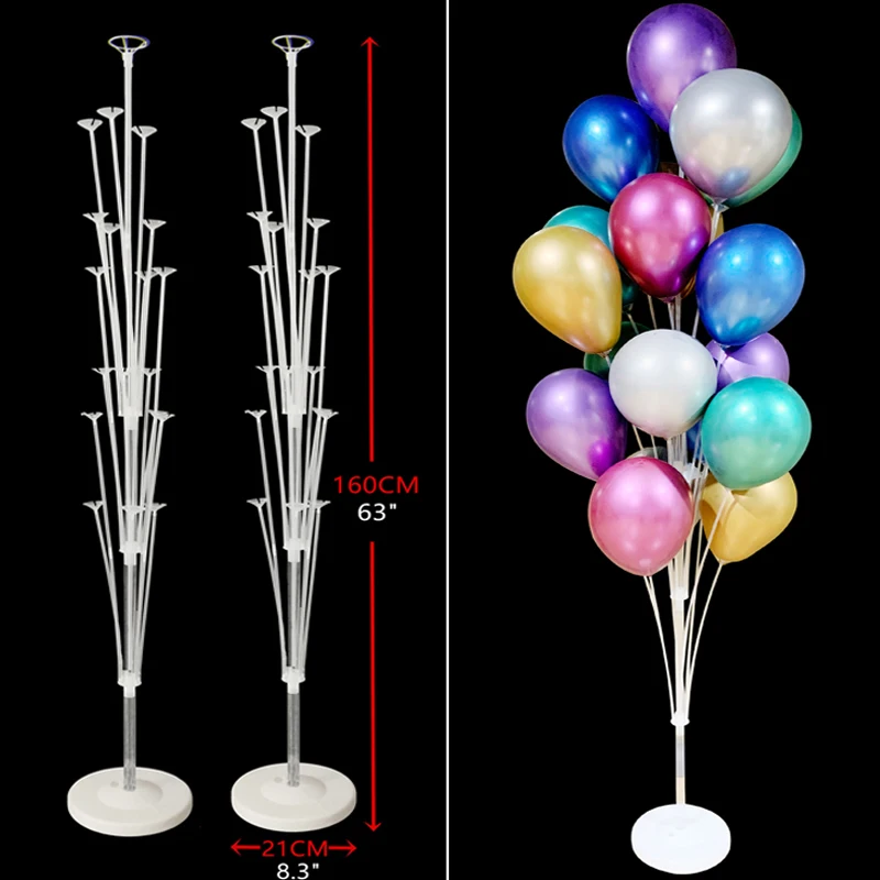 

Balloons Stand Column 7/13/19 Tube Balloon Holder Clip Glue Dot Kids Birthday Party Eid Baby Shower Wedding Decorations Supplies