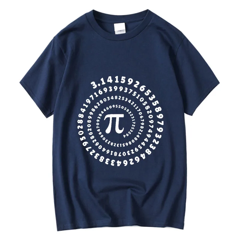 XIN YI Men's High Quality 100% cotton funny pi design print summer loose o-neck men tshirt short sleeve t-shirt male tees tops