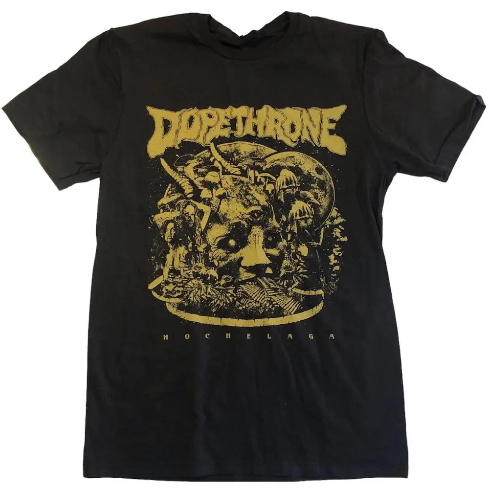 Dopethrone Band музыкальная влюбленная хлопковая черная полноразмерная РУБАШКА