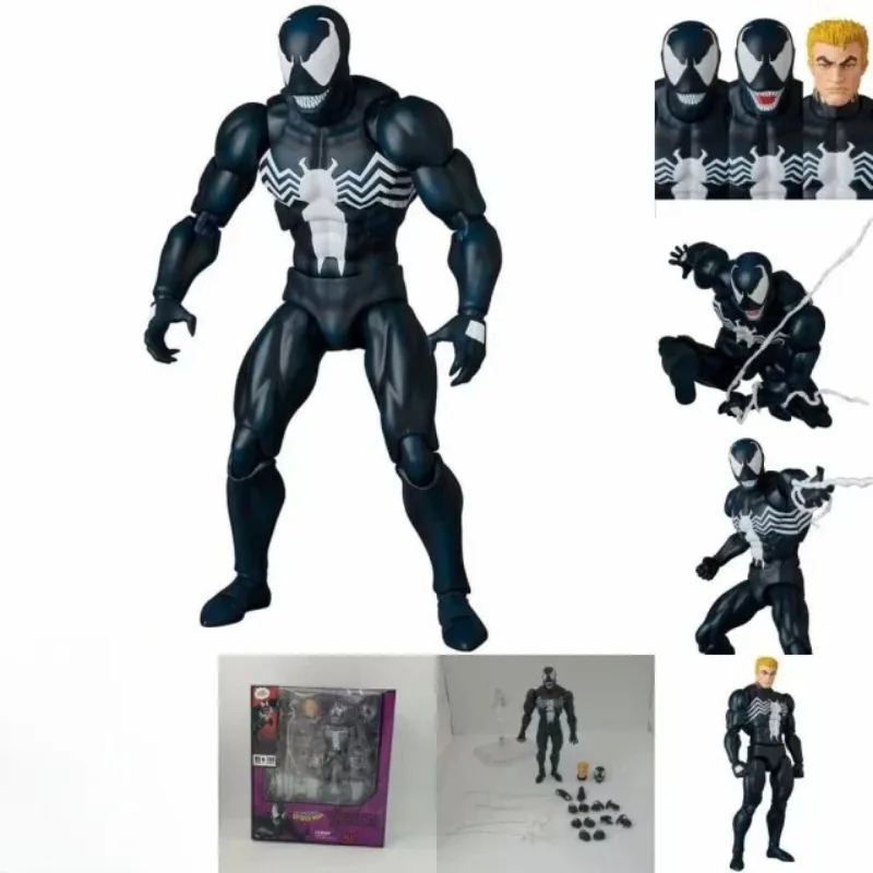 

Marvel Venom Spider-Man Anime Figures Movable Interchangeable Face Venom Action Figures Collection Children's Christmas Gifts