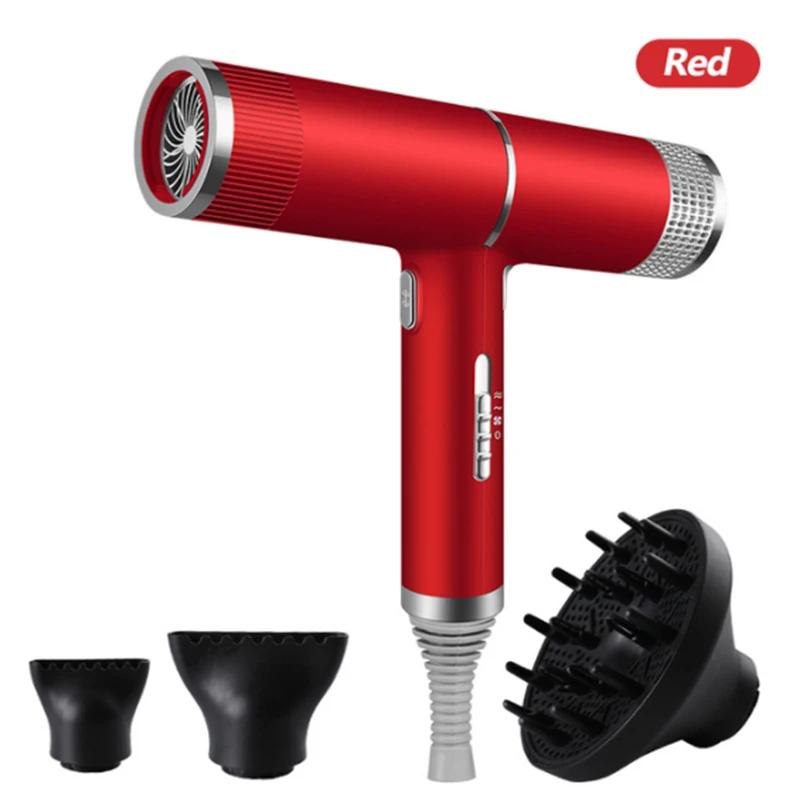 

Hair Dryer High Speed Negative Ion Professional Quick-Drying Low Noise Household Electric Cold Hot Hair Dryer With Diffuser
