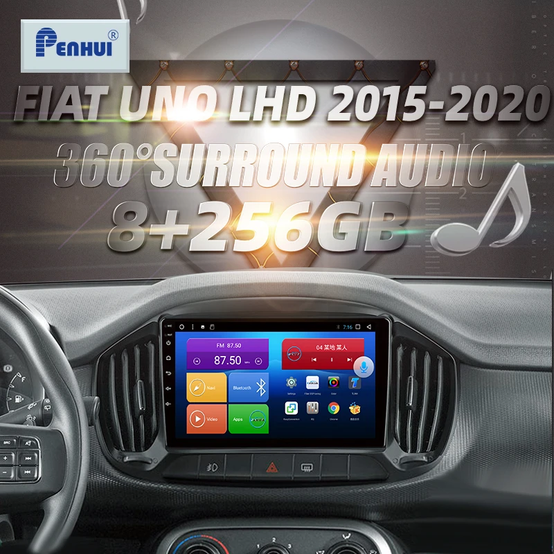 

HIFI для FIAT UNO LHD 2015-2020 автомобильное радио, мультимедийный видеоплеер, навигатор GPS Android