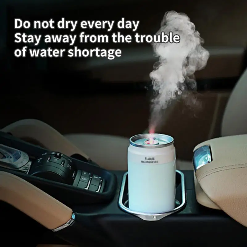 

Home Bedroom Humidifier Purifies With Atmosphere Lamp Usb Charging Air Humidifier Large Capacity 400ml Cool Mist Sprayer Mini