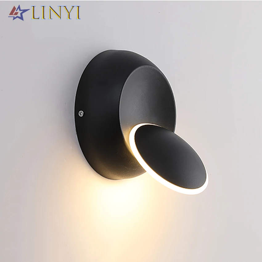 

Hot 360 Degree Rotate Led Light Beam Adjustable Wall Lamp LED Wall Lights Aside Corridor Living Room Bedside Wall Light Fixtures