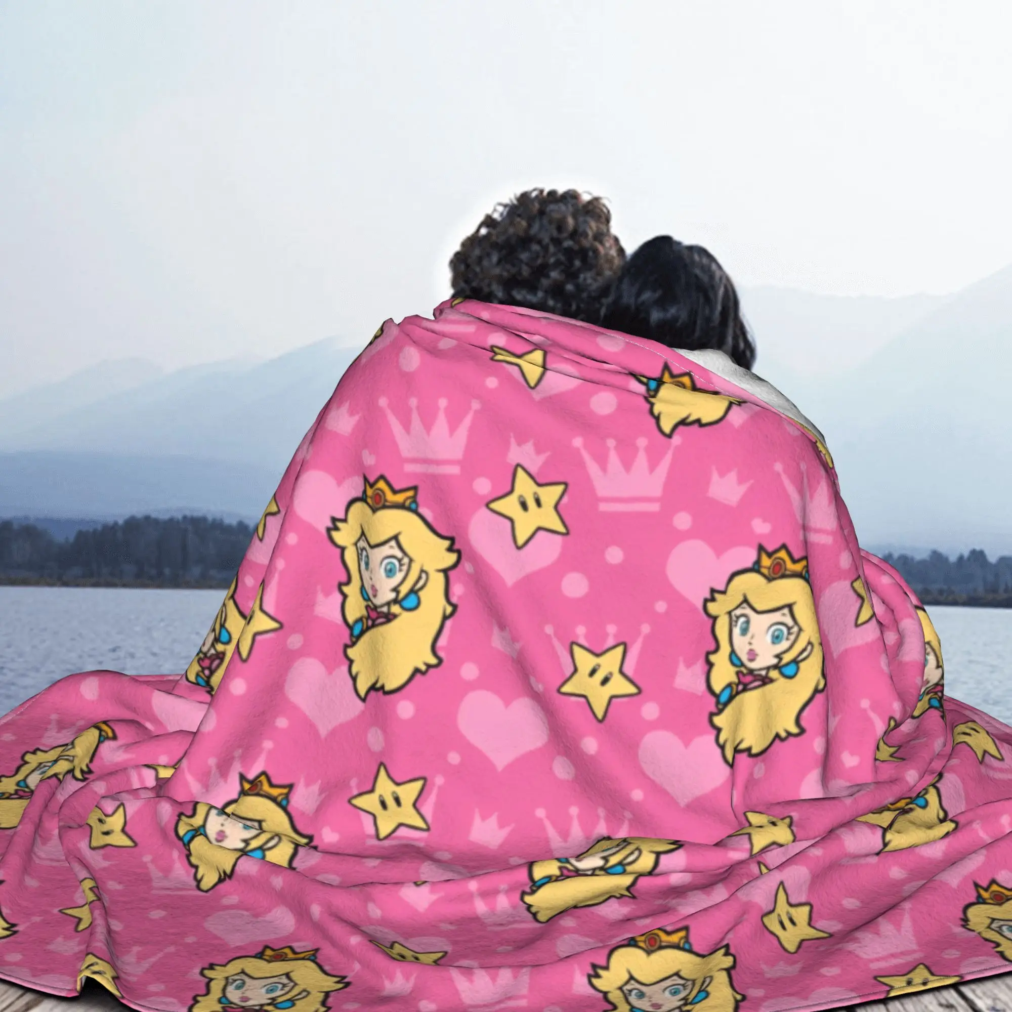 Фланелевые одеяла с героями мультфильмов Супер Марио потрясающее одеяло цветком