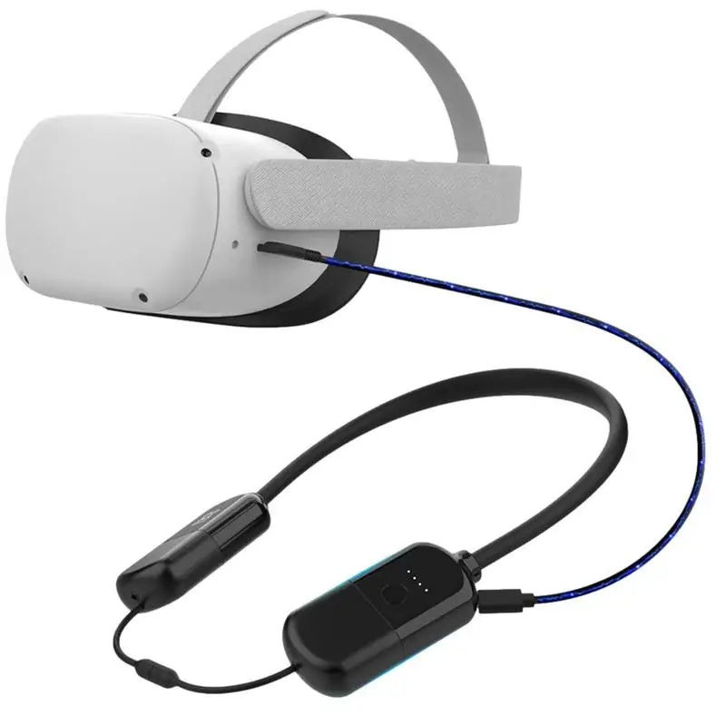 

Portable Battery Head Strap For PICO4/Oculus Quest Strap 8000mAh With USB C Charger Battery Pack for Meta Quest2 VR Accessories