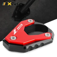for kawasaki zh2 z h2 zh 2 2019 2020 2021 motorcycle kickstand foot side stand enlarge extension pad support plate