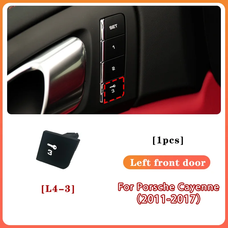 

Кнопка функции памяти сиденья подходит для Porsche Cayenne 2011-2017 гг., ключ управления передним управлением и пассажиром OFF SET.