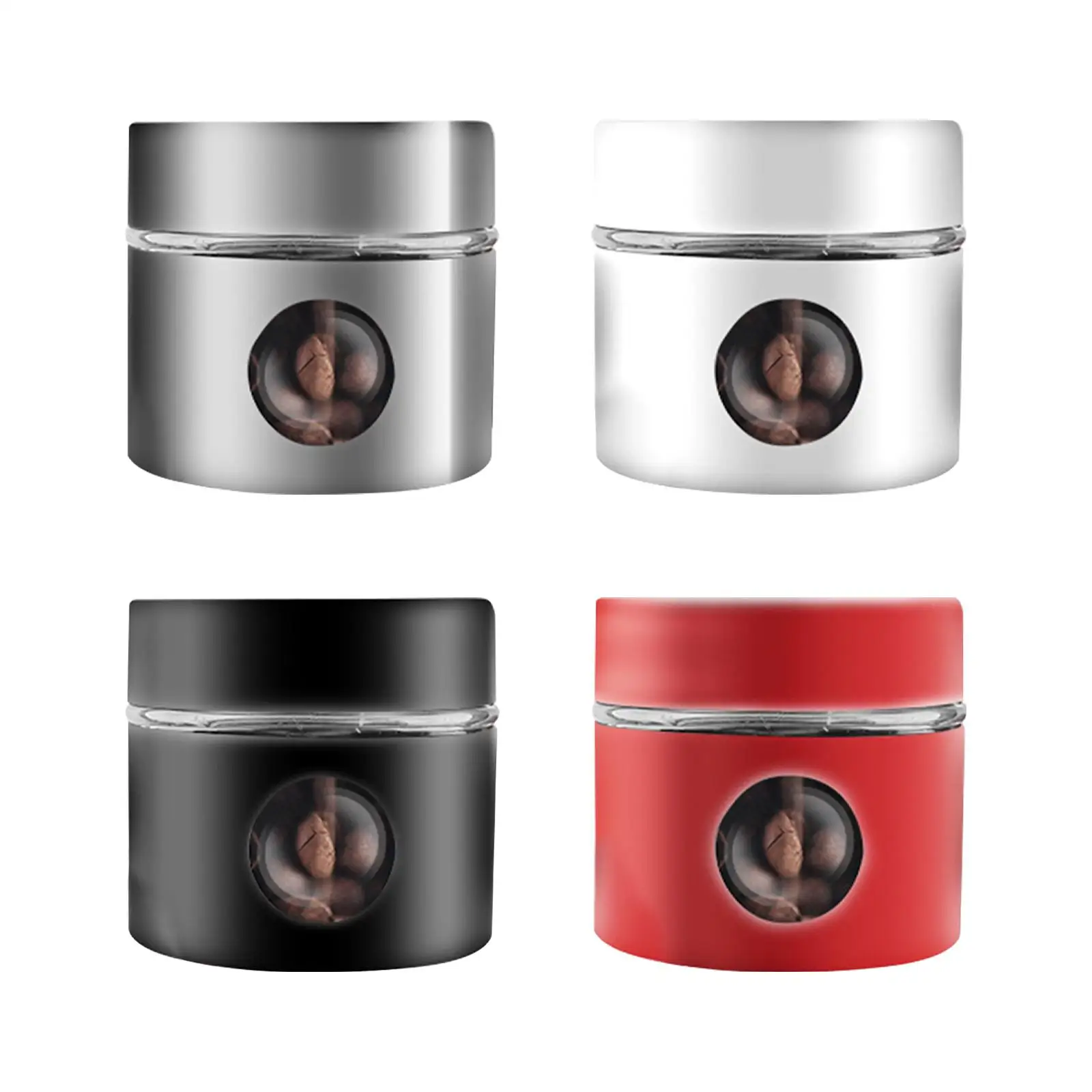 

Airtight Coffee Canister with Exhaust Valve Date Tracker for Flour Cereal