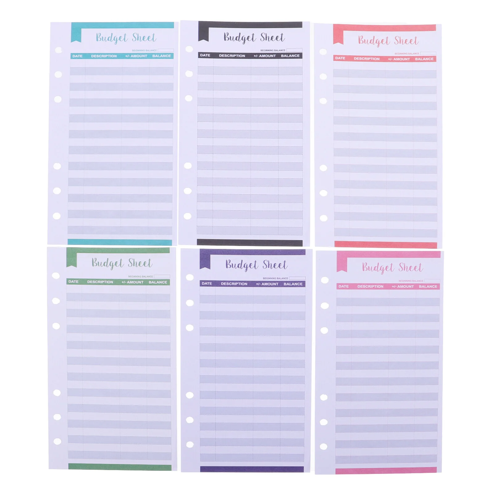 

20Pcs Expense Budget Sheets Trackers Budget Inserts for Budgeting Envelopes, Cash Envelope Wallet, Budget Planner, Bill