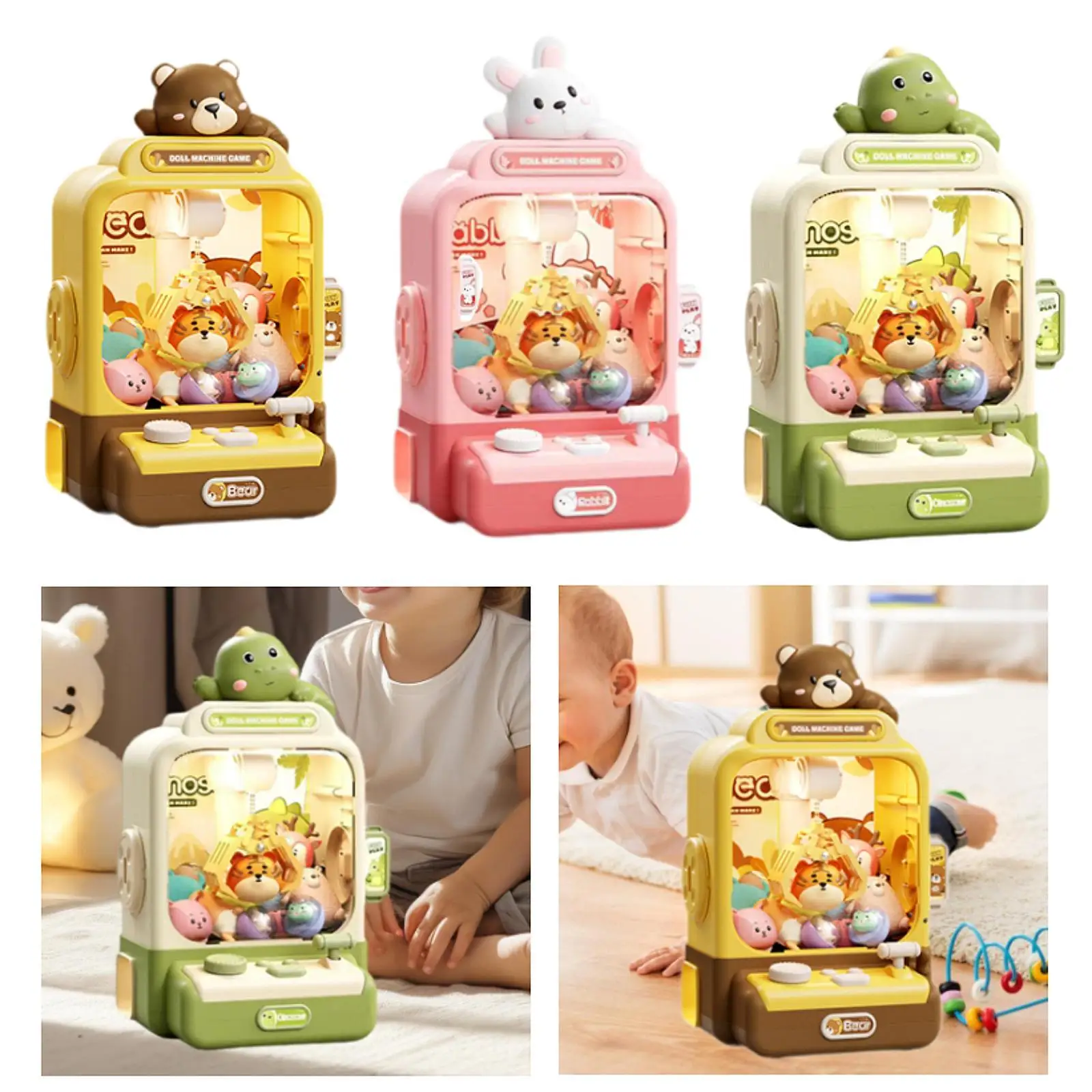 Детский захват с когтями плюшевые и звуки торговая игрушка для детей