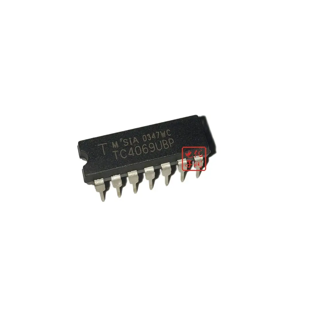 

10PCS/ TC4069UBP TC4069 DIP-14 "Original Genuine" Gate Inverter Logic IC in-line