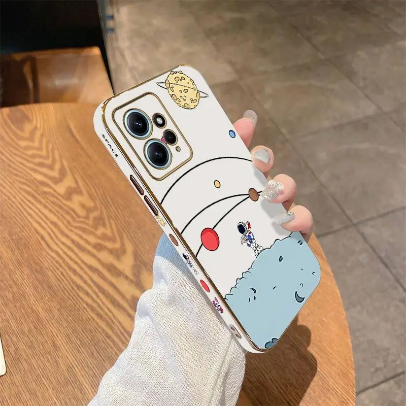 Planet Patrol Luxury Plating Phone Case For Xiaomi Redmi Note 11 Pro Plus 12Pro Plus 11 11S 10 Pro 12 9S 8 Pro Cover