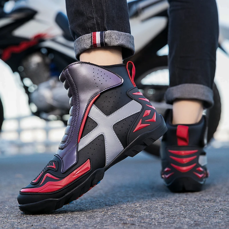 Новинка 2023 мотоциклетная обувь мужская качественная гоночная женская для