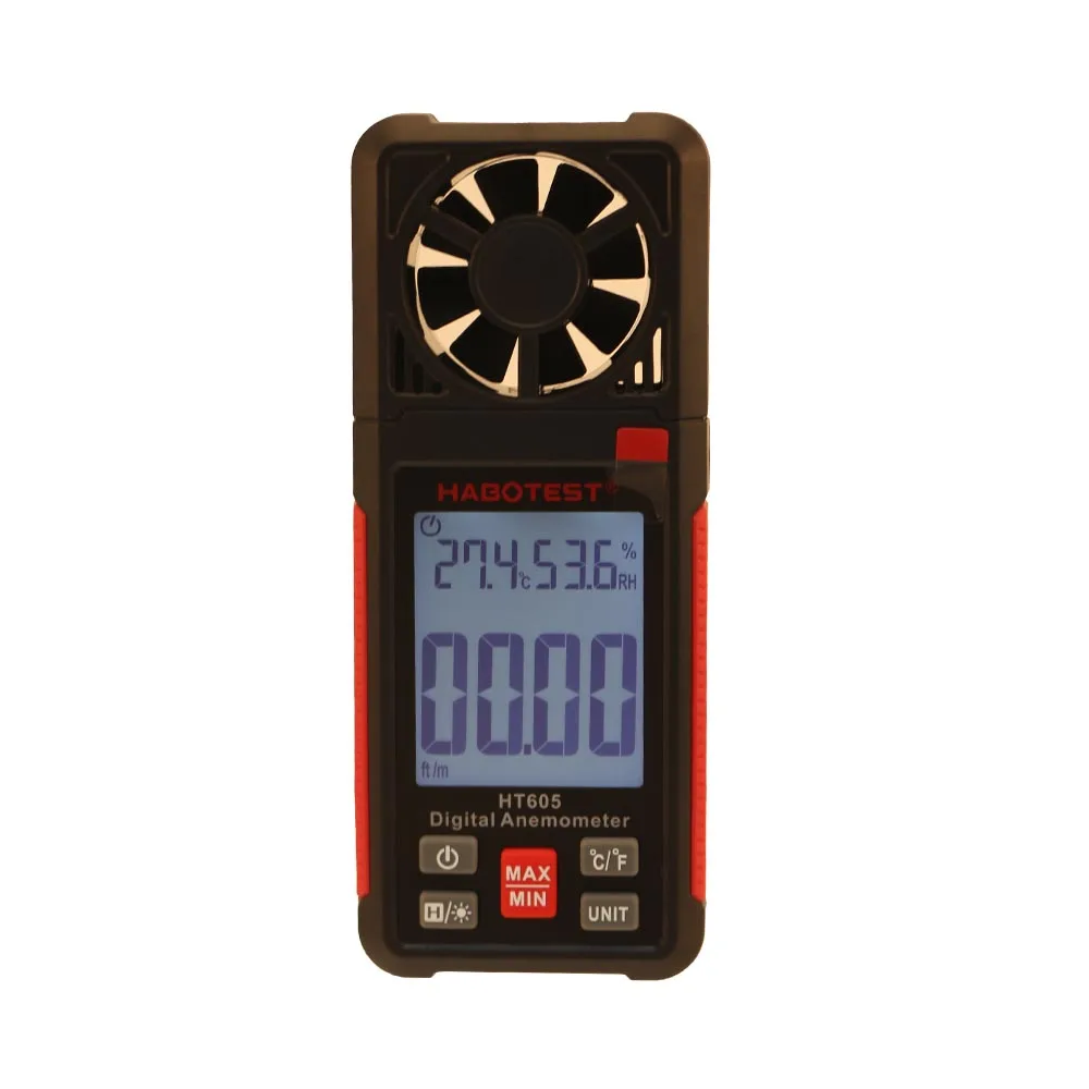 Цифровой анемометр HABOTEST HT605 1 шт. тестер скорости ветра температуры и влажности
