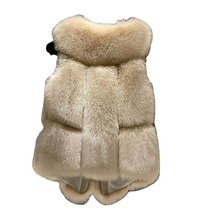 Young waistcoat women's cropped leather horse clip vest