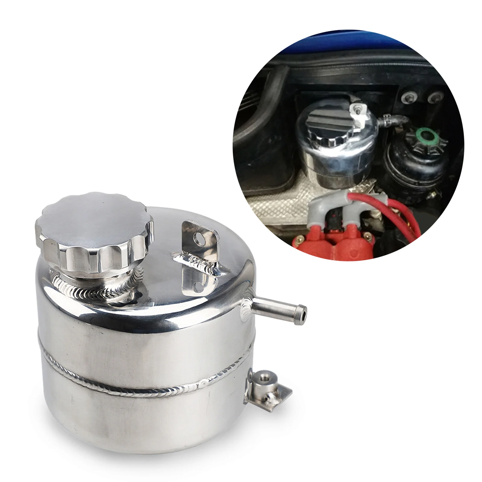 

Coolant Header Expansion Tank for R53 MINI Cooper S 02-06 Silver Durable