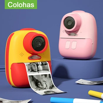Children Mini Camera Instant Print Cameras For Girls Boys Kids Instantane Kamera Toys Birthday Gifts With Thermal Photo Paper 1
