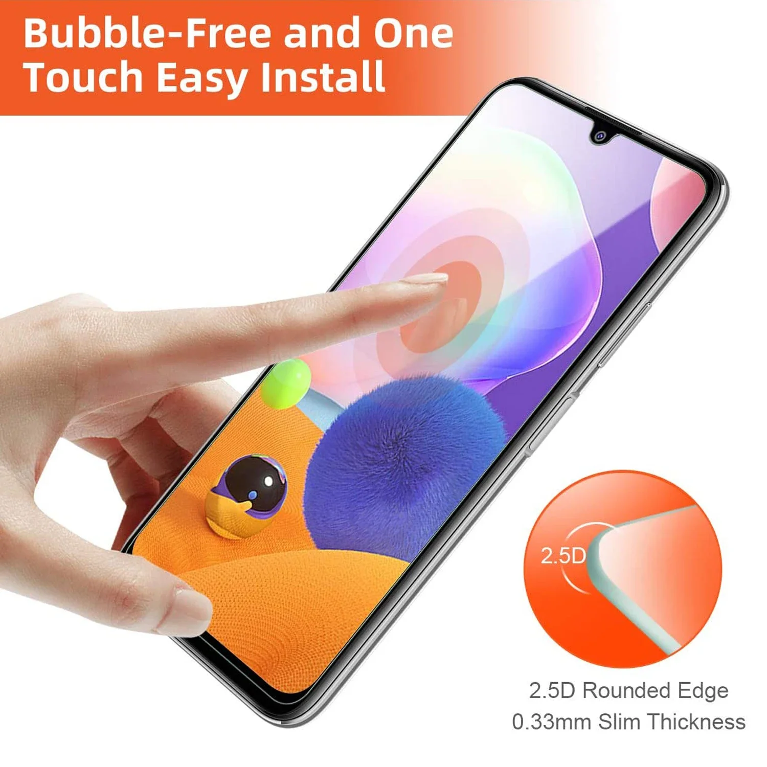 2/4 шт. 9H закаленное стекло для Samsung Galaxy A31 Защитная стеклянная пленка экрана