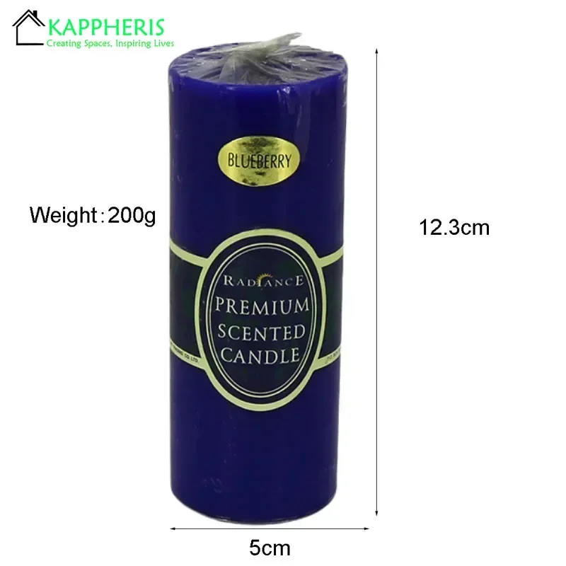 

Ароматические соевые свечи-столбы чёрные, красные, жёлтые