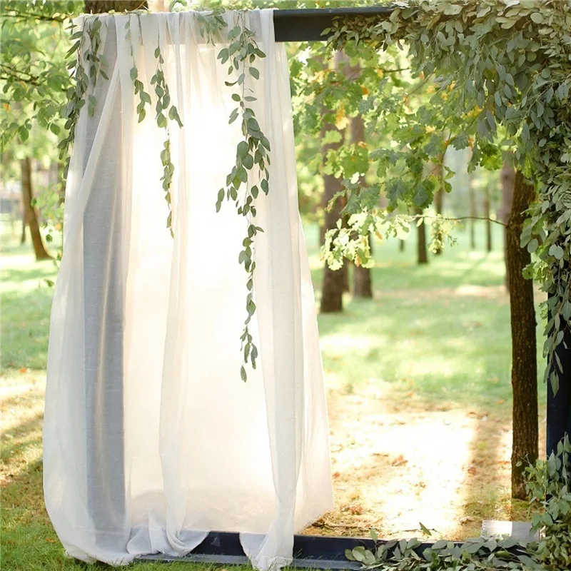 Wedding Arch Curtain Drapping Fabric Sheer Chiffon wedding decoration Drapery Ceremony Reception Party Supplies |