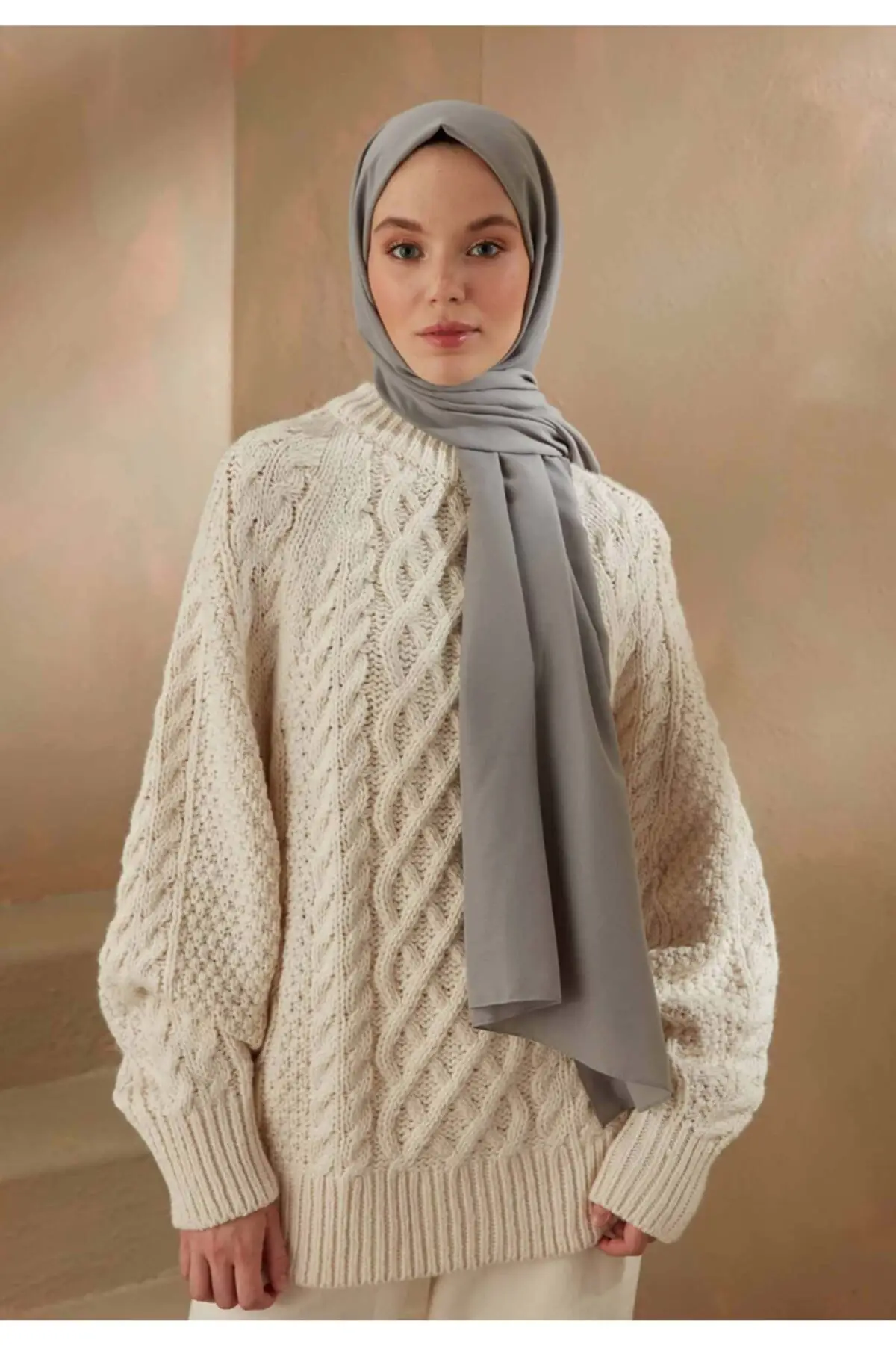 

Fresh Scarfs Cotton Viscose Shawl Köz Grey & Scarf Accessory