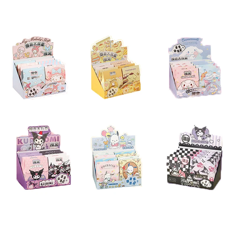 

Kawaii Sanrioed Anime My Melody Cinnamoroll Purin Dog Kuromi Kittys Cute Cartoon Stationery Children Girl Birthday Gifts