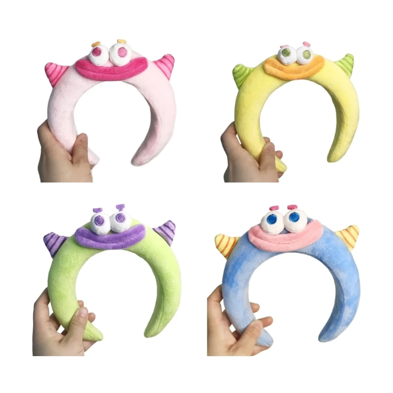 

95AB Широкая повязка на голову Забавная повседневная одежда Очаровательный клоун на Рождество Хэллоуин Вечеринка