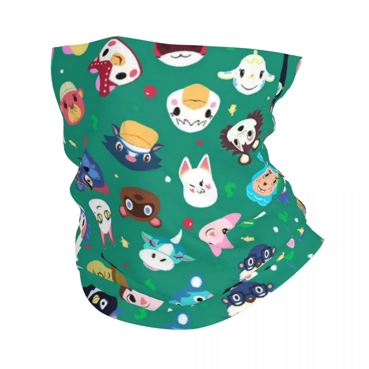 

Video Game Animal Village Bandana Neck Gaiter Monkey Zoo Balaclavas Mask Scarf Warm Headband Fishing for Men Women Adult