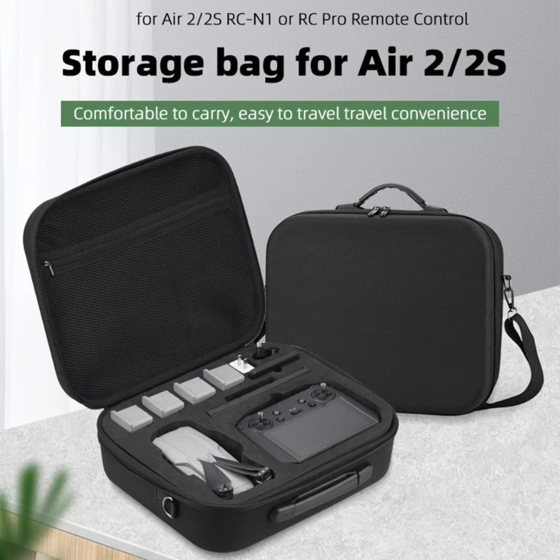 

Portable Shoulder Bag for Mavic Air 2/ AIR 2S/ Mini 2/ MiniSE RC-PRO Remote Control Protector Hardshell Crossbody Bags H8WD
