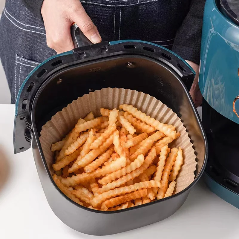 

25/50 Piece Disposable Air Fryer Paper Air Fryer Cheesecake Air Fryer Accessories Parchment Paper.