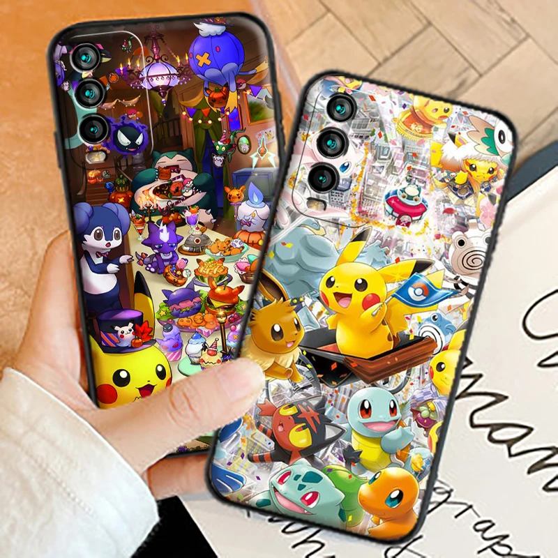

Pokemon Pikachu Phone Cases For Xiaomi Redmi 9AT 9 9T 9A 9C Redmi Note 9 9 Pro 9S 9 Pro 5G Carcasa Funda Back Cover Soft TPU
