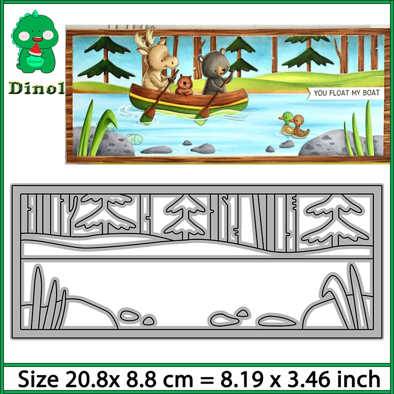 

Dinol North Fork Slimline Scene Die Craft Metal Cutting Dies Cut Die Mold Scrapbook Paper Craft Knife Mould Blade Punch Stencils