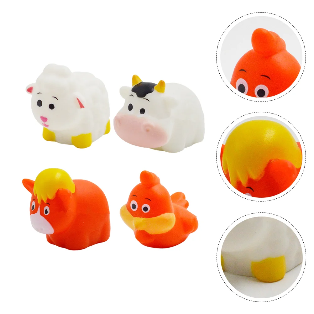 

4Pcs Baby Bath Toys Swimming Bathtub Toys Luminous Floating for Toddlers