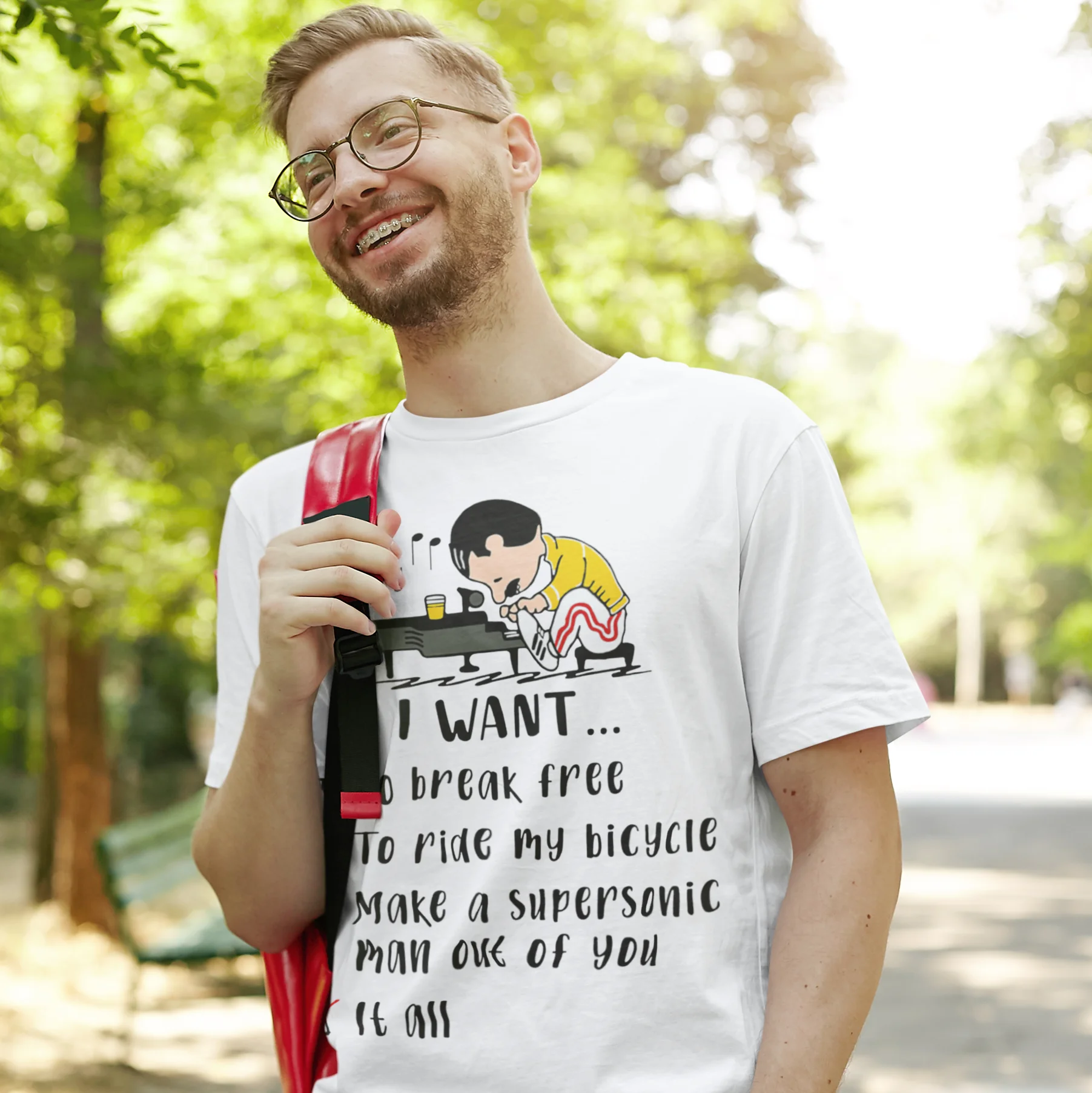 

Freddie Mercury Play Piano T Shirt Freddy Music Want it All Vintage T-Shirt Graphic Fun Clothes for Mens Big Size Tshirt