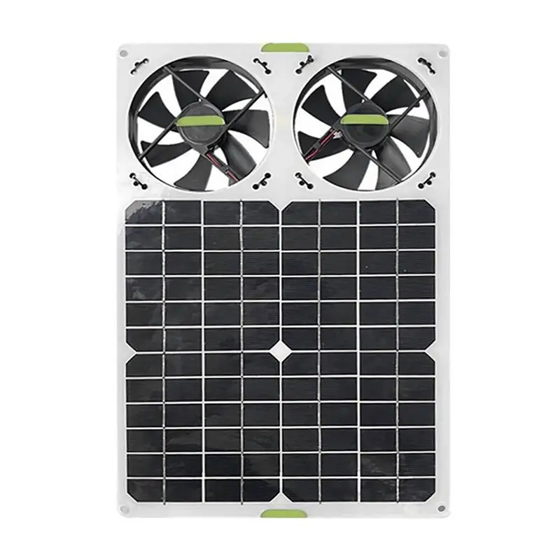 

Solar Vent Fan Window Fans With 40W Silicon Panel Ventilation & Cooling Vent For Greenhouse Chicken Coop Shed Garage Attic