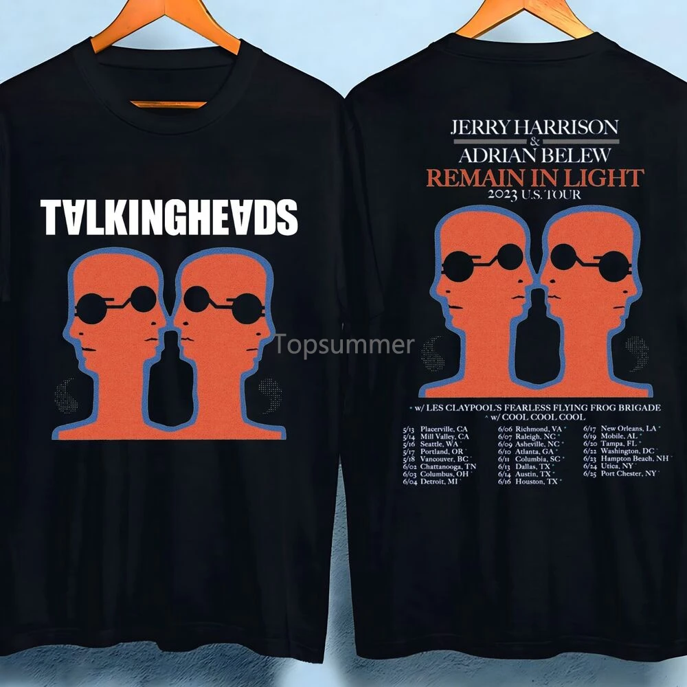 

New Talking Heads Tour Cotton Black S-5Xl T-Shirt 1D837