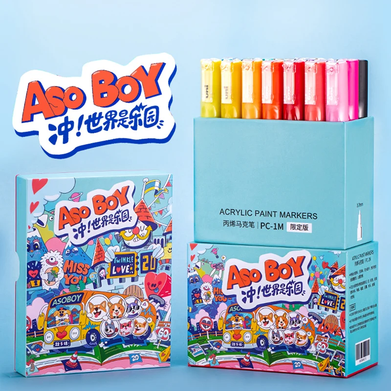 Набір фломастерів Uni Posca Paint Marker Pen Graffiti Limited Edition PC-1M/3M/5M Водонепроникний пігмент