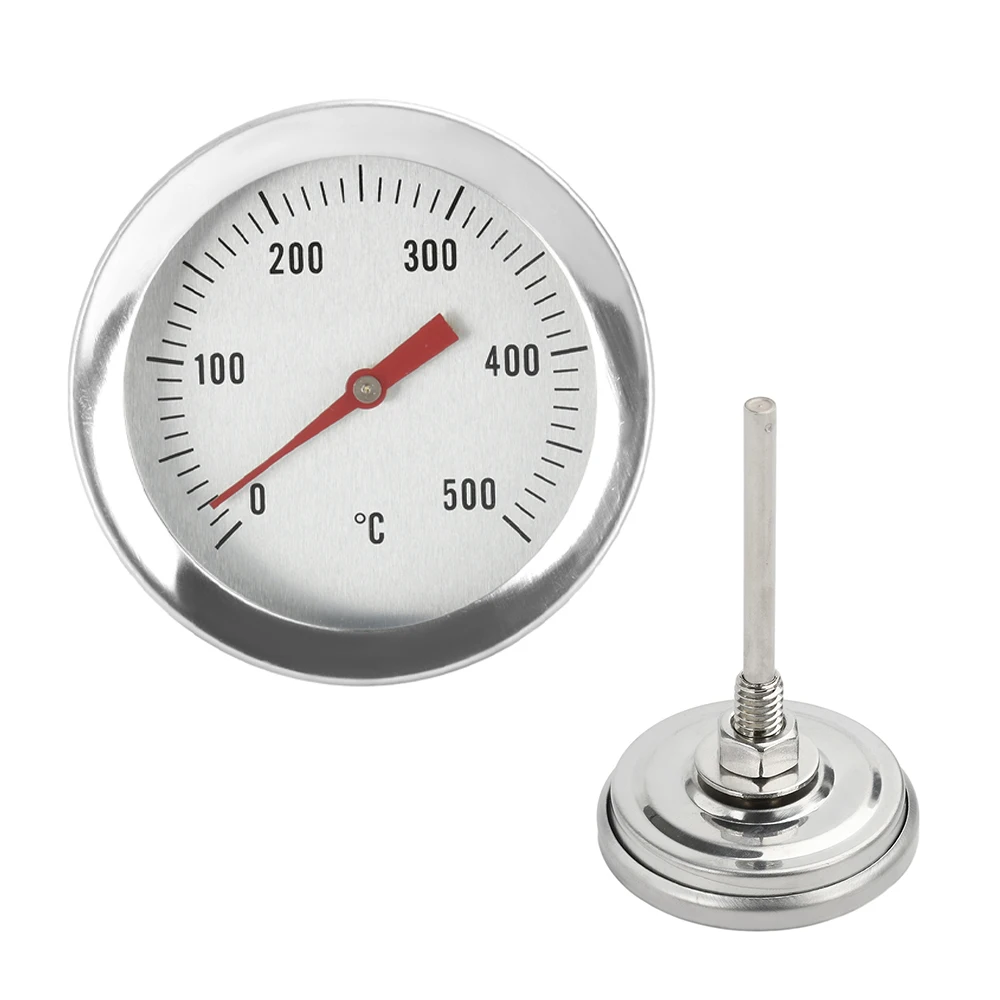 

0-500 ℃ Биметаллический термометр для духовки из нержавеющей стали, внутренняя/наружная духовка для барбекю, термометр для барбекю для мяса/ресторана еды/домашней кулинарии