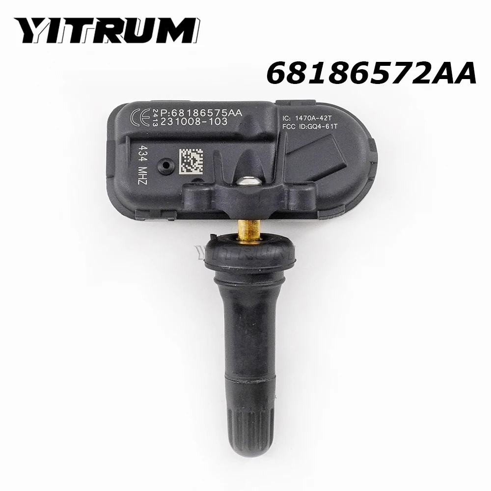 

Автомобильный датчик давления воздуха YITRUM 68186572AA, Пневматический Манометр 434 МГц для RAM 1500 2500 3500 Jeep Cherokee 2014-2016 68249197AA