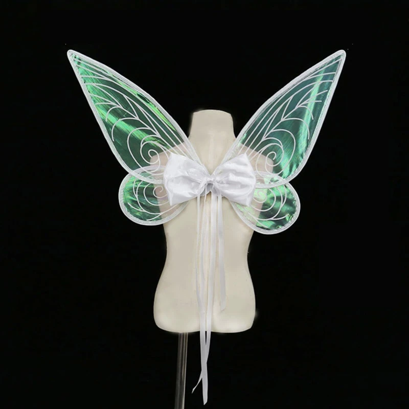 

Складное платье с крыльями бабочки и сказочного крыла для платья в виде крыльев бабочки Костюм на день рождения для Хэллоуина и детского дня рождения с крыльями ангела