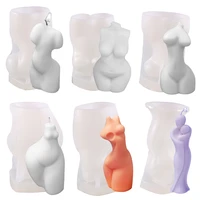 ins candle mold fat man woman sexy human body aroma candle making mold plaster candle mold silicone mold