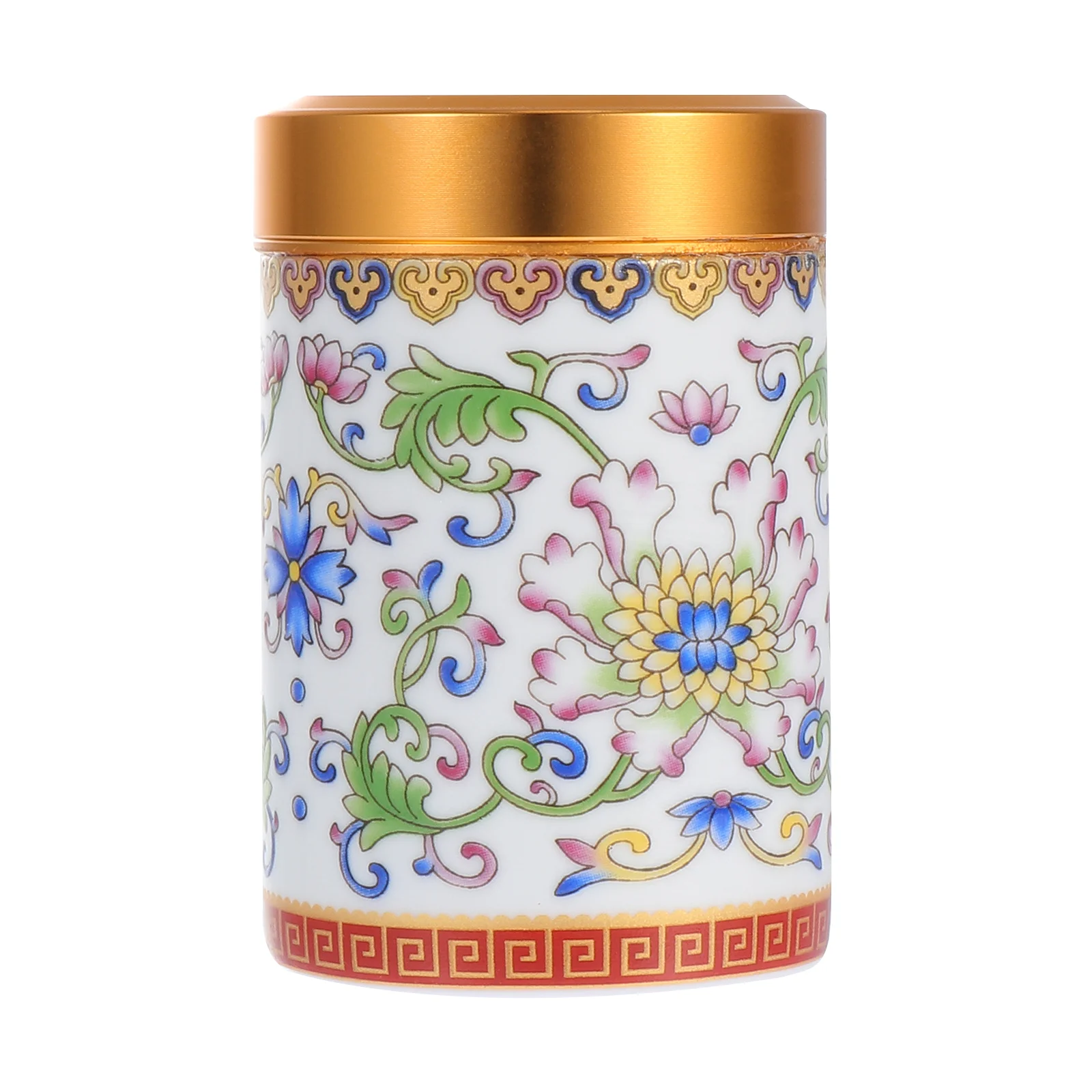 

Tea Storage Ceramic Jar Jars Loose Canisters Canisterkitchen Lidscoffeetins Sugarenamel Can Set Cans Sealed Holder Vintage