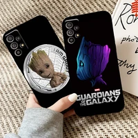 marvel groot case for samsung galaxy a11 a12 a21 a21s a22 a30 a31 a32 a50 a51 a52 a70 a71 a72 5g phone case funda tpu black