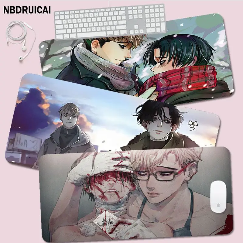 

Игровой коврик для мыши Killing Stalking, удобный коврик для мыши, размер для клавиатуры, подарок для парня