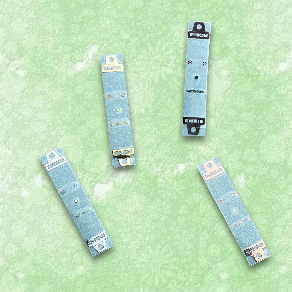 Две штуки цена S логотип этикетка наклейка для NH35/NH36 циферблат автоматический